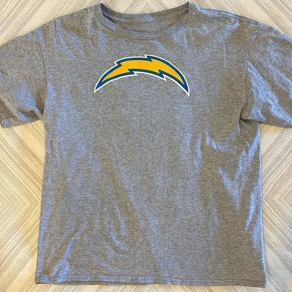 NFL Boys LA Chargers Herbert #10 Grey T-Shirt